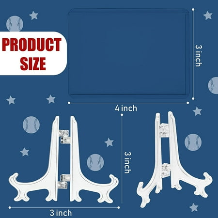 40 Pieces Plastic Clear Trading Card Sleeves Protectors with 10 Display Stand Holders for Baseball Cards Sports Cards Penny Cards 50 Pieces Top Loaders Card Sleeves Set for Trading Cards 40 Pieces Plastic Clear Trading Card Sleeves Protectors with 10 Display Stand Holders for Baseball Cards Sports Cards Penny Cards 50 Pieces Top Loaders Card Sleeves Set for Trading Cards